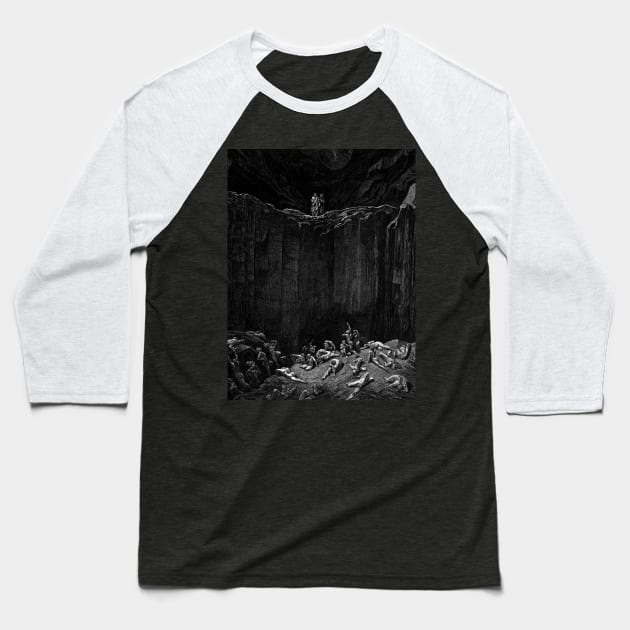 High Resolution Gustave Doré Illustration The Falsifiers / Alchemists Baseball T-Shirt by tiokvadrat